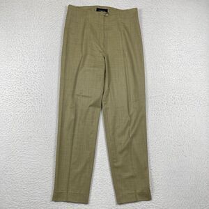 Piazza Sempione Pants Womens 42 US 6 Beige Career Wool Slacks Neutral Trouser‎
